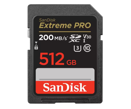 Nośnik pamięci SANDISK SDXC 512GB 200MB/s SDSDXXD-512G-GN4IN